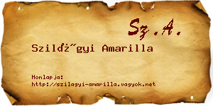 Szilágyi Amarilla névjegykártya