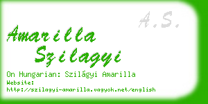 amarilla szilagyi business card